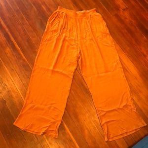 Plus Mustard wide leg pants